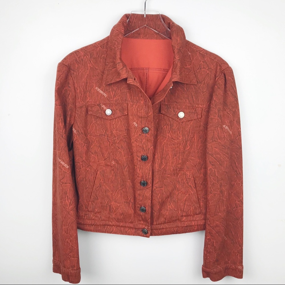 Iceberg Vintage Burnt Orange Jean Jacket